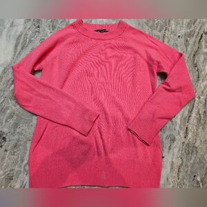 French Connection Pink Ribbed Pullover Sweater Women’s Size Large